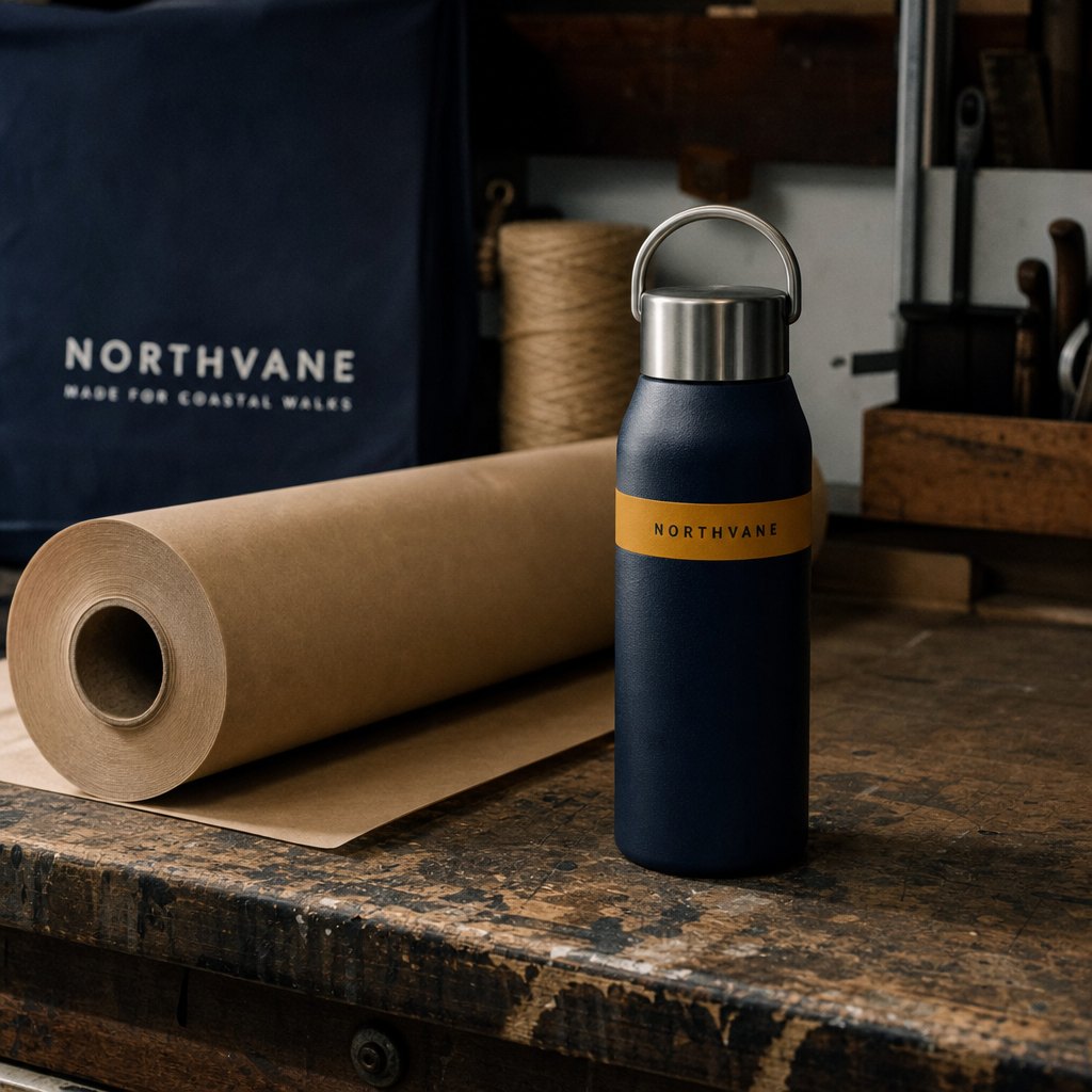 Every order is packed by hand in our workshop, usually with the radio on. The Harbour Flask ships this week.