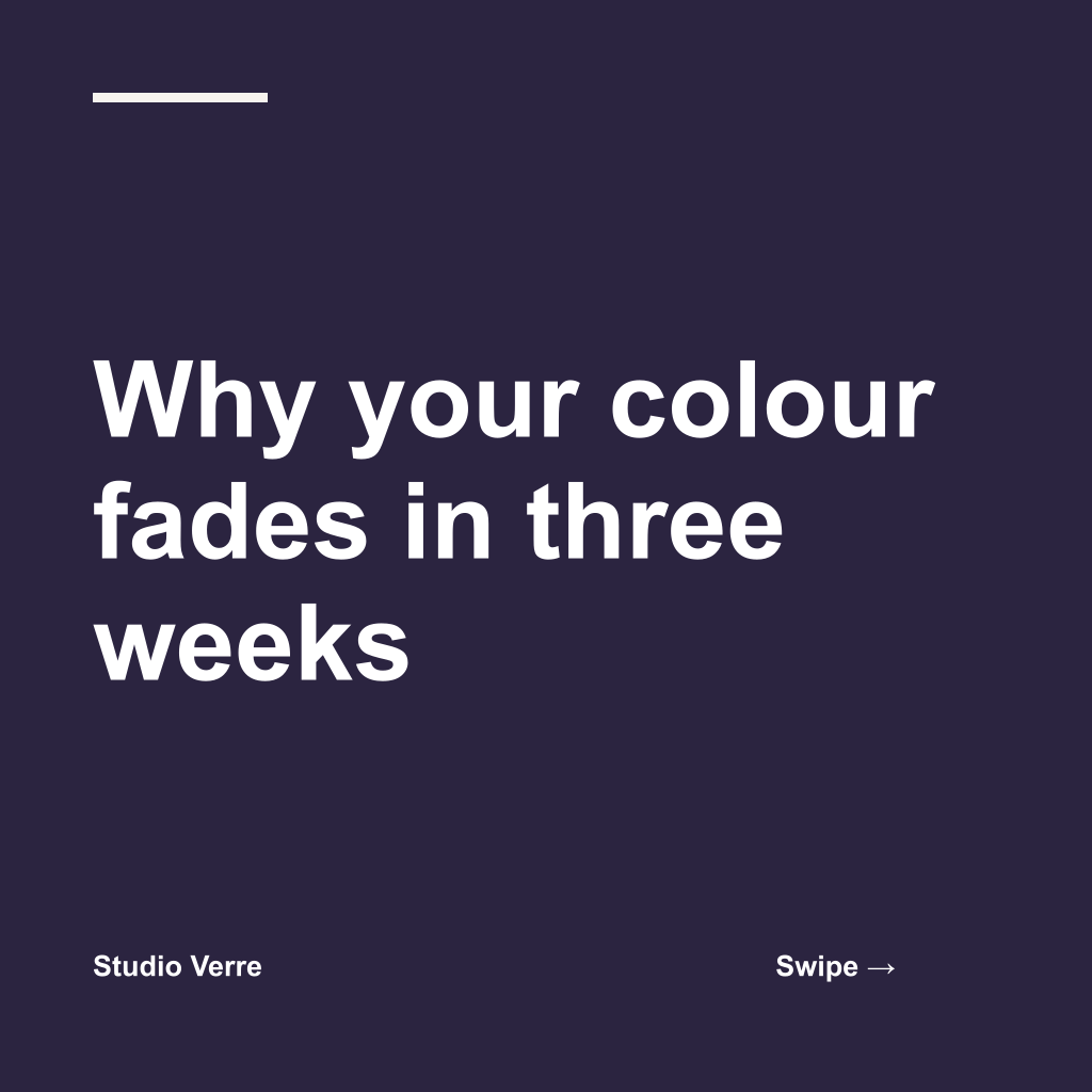 Why does color fade so fast? Hot showers, mostly. Sorry. Swipe for the two things that actually help.